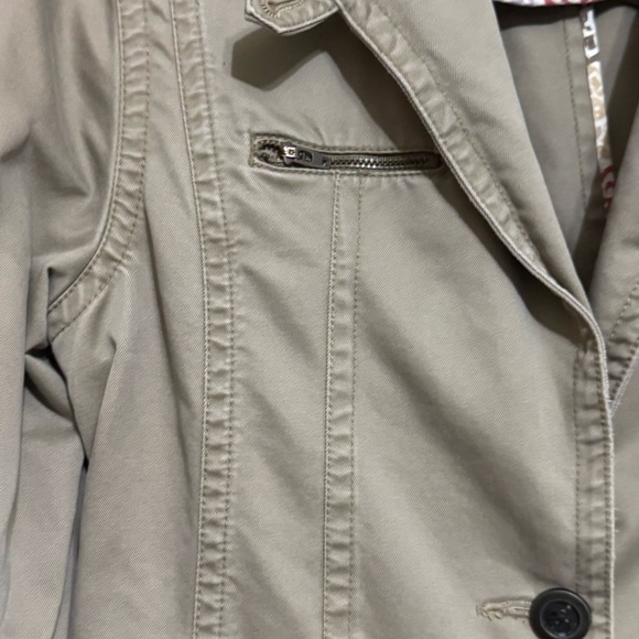 MADISON KHAKI DENIM JACKET SIZE 14 - Picture 10 of 12